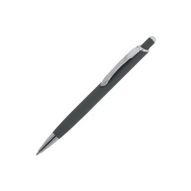 Kugelschreiber Monaco Metall Soft Touch - Grau bedrucken, Art.-Nr. LT87780-N0061