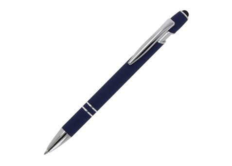 Kugelschreiber Paris Metall Soft Touch - Dunkelblau bedrucken, Art.-Nr. LT87782-N0010 Kugelschreiber Paris Metall Soft Touch - Dunkelblau bedrucken, Art.-Nr. LT87782-N0010