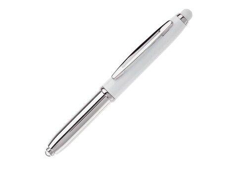 Stylus Kugelschreiber Shine - Weiss bedrucken, Art.-Nr. LT87794-N0001