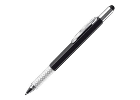 Kugelschreiber mit Werkzeug Build-it - Schwarz bedrucken, Art.-Nr. LT87797-N0002 Kugelschreiber mit Werkzeug Build-it - Schwarz bedrucken, Art.-Nr. LT87797-N0002