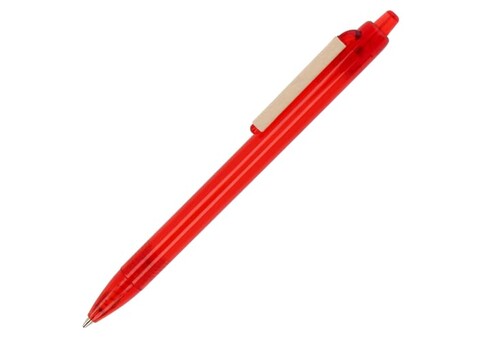 Kugelschreiber Ozean mit Papierclip - Transparent / Rot bedrucken, Art.-Nr. LT87822-N0421 Kugelschreiber Ozean mit Papierclip - Transparent / Rot bedrucken, Art.-Nr. LT87822-N0421