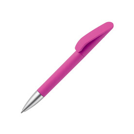 Kugelschreiber Slash soft touch R-ABS - Rosa bedrucken, Art.-Nr. LT87824-N0076