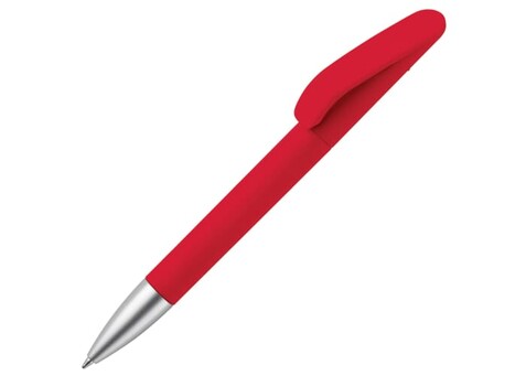 Kugelschreiber Slash soft touch R-ABS - Rot bedrucken, Art.-Nr. LT87824-N0021