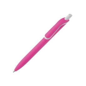Kugelschreiber ClickShadow softtouch R-ABS - Rosa bedrucken, Art.-Nr. LT87826-N0076