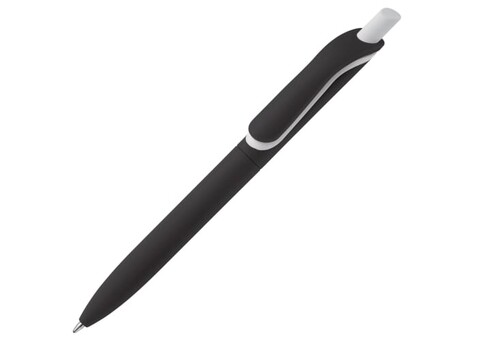 Kugelschreiber ClickShadow softtouch R-ABS - Schwarz bedrucken, Art.-Nr. LT87826-N0002