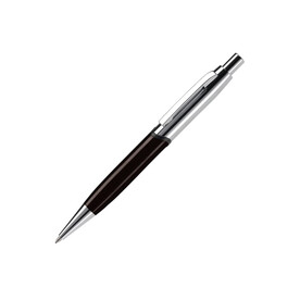Kugelschreiber Nautilus - Schwarz / Silber bedrucken, Art.-Nr. LT87836-N0205