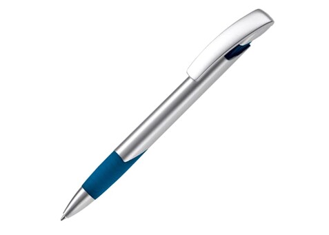 Kugelschreiber Zorro Silver - Silber / Dunkelblau bedrucken, Art.-Nr. LT87938-N0510 Kugelschreiber Zorro Silver - Silber / Dunkelblau bedrucken, Art.-Nr. LT87938-N0510