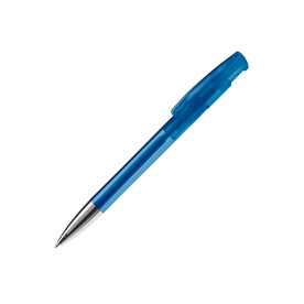Kugelschreiber Avalon Transparent mit Metallspitze - Transparent / Blau bedrucken, Art.-Nr. LT87945-N0411
