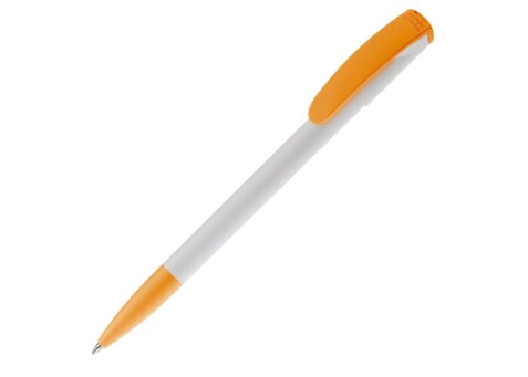 Kugelschreiber Deniro Hardcolour - Weiss / Orange bedrucken, Art.-Nr. LT87951-N0126 Kugelschreiber Deniro Hardcolour - Weiss / Orange bedrucken, Art.-Nr. LT87951-N0126