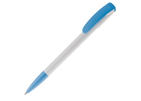 Kugelschreiber Deniro Hardcolour - Weiss / Hellblau bedrucken, Art.-Nr. LT87951-N0112 Kugelschreiber Deniro Hardcolour - Weiss / Hellblau bedrucken, Art.-Nr. LT87951-N0112