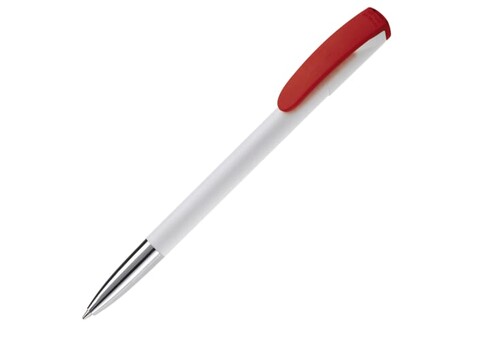 Kugelschreiber Deniro mit Metallspitze Hardcolour - Weiss / Rot bedrucken, Art.-Nr. LT87954-N0121 Kugelschreiber Deniro mit Metallspitze Hardcolour - Weiss / Rot bedrucken, Art.-Nr. LT87954-N0121