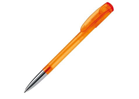 Kugelschreiber Deniro mit Metallspitze Frosty - Ecru / Orange bedrucken, Art.-Nr. LT87955-N5426 Kugelschreiber Deniro mit Metallspitze Frosty - Ecru / Orange bedrucken, Art.-Nr. LT87955-N5426