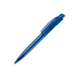 Kugelschreiber Cube Transparent - Transparent / Blau bedrucken, Art.-Nr. LT87980-N0411