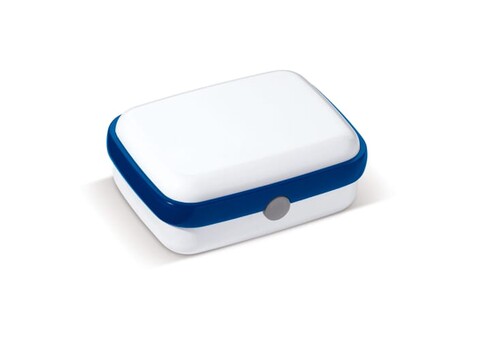 Brotdose Fresh 1000ml - Weiss / Blau bedrucken, Art.-Nr. LT90466-N0111 Brotdose Fresh 1000ml - Weiss / Blau bedrucken, Art.-Nr. LT90466-N0111