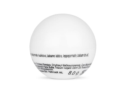 Lippenpflegebalsam Ball - Weiss bedrucken, Art.-Nr. LT90478-N0001