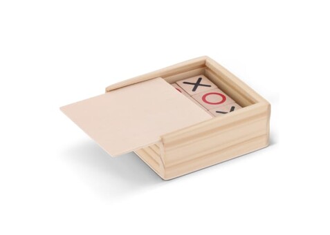 Tic Tac Toe Set in Holzkiste - Holz bedrucken, Art.-Nr. LT90764-N0093