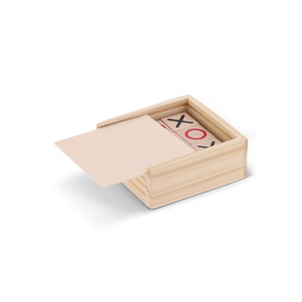 Tic Tac Toe Set in Holzkiste - Holz bedrucken, Art.-Nr. LT90764-N0093