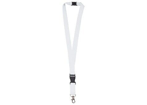 Lanyard Polyester - Weiss bedrucken, Art.-Nr. LT90879-N0001