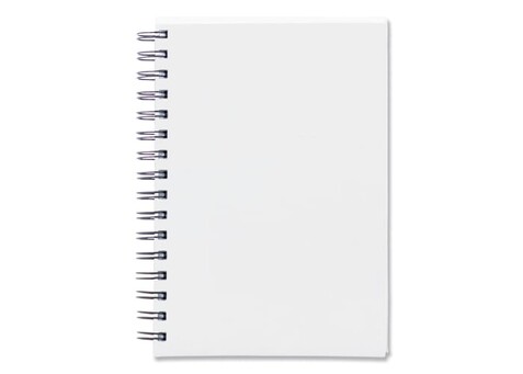 Spiralnotizbuch A5 - Weiss bedrucken, Art.-Nr. LT90894-N0001