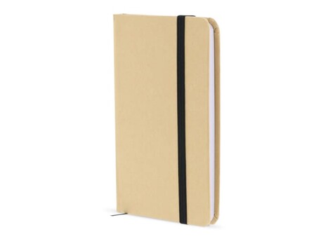 Papp-Notizbuch runde Ecken A5 - Braun bedrucken, Art.-Nr. LT91068-N0051