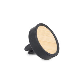 Auto-Luftauffrischer Bamboo - Schwarz bedrucken, Art.-Nr. LT91099-N0002