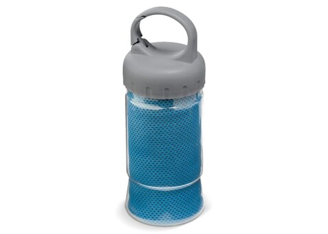 Fitness-Handtuch 30x90 cm - Blau bedrucken, Art.-Nr. LT91214-N0011