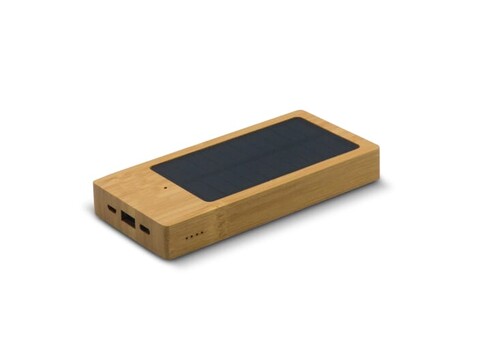 Solar Powerbank Bambus 8000mAh - Holz bedrucken, Art.-Nr. LT91276-N0093 Solar Powerbank Bambus 8000mAh - Holz bedrucken, Art.-Nr. LT91276-N0093