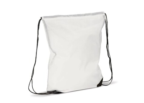Rucksack aus Polyester 210D - Weiss bedrucken, Art.-Nr. LT91397-N0001 Rucksack aus Polyester 210D - Weiss bedrucken, Art.-Nr. LT91397-N0001