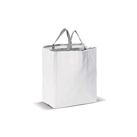 Große Kühltasche aus Non Woven 32.5 x 19.5 x 39 cm, 100 g/m² - Weiss bedrucken, Art.-Nr. LT91408-N0001
