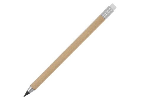 Nachhaltiger Papierstift mit Radiergummi - Natur bedrucken, Art.-Nr. LT91595-N0094 Nachhaltiger Papierstift mit Radiergummi - Natur bedrucken, Art.-Nr. LT91595-N0094