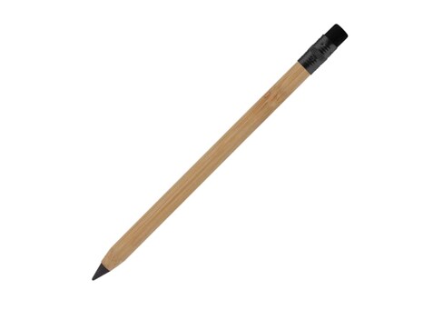 Nachhaltiger, langlebiger Bleistift mit Radiergummi - Holz bedrucken, Art.-Nr. LT91598-N0093