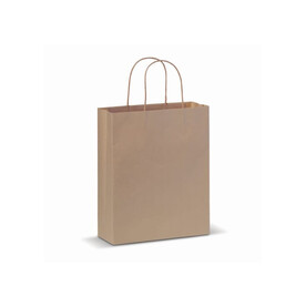 Kraftpapiertüte 90g/m² 22x10x31cm - Braun bedrucken, Art.-Nr. LT91623-N0051