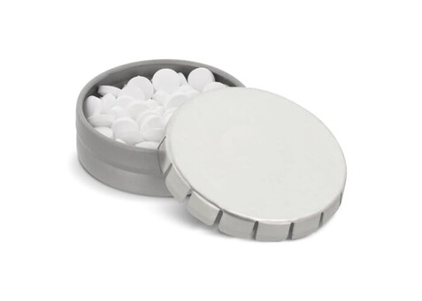 Mini-Clic-Dose Pfefferminzdose - Silber bedrucken, Art.-Nr. LT91790-N0005 Mini-Clic-Dose Pfefferminzdose - Silber bedrucken, Art.-Nr. LT91790-N0005