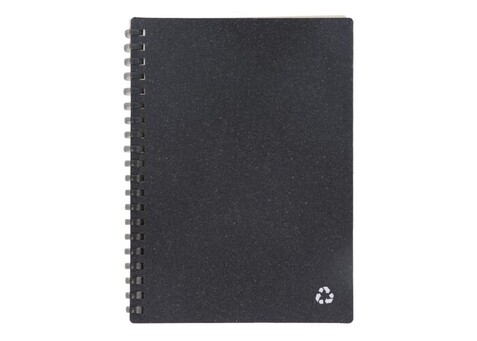 Notizbuch aus recyceltem Leder Midi - Dunkelgrau bedrucken, Art.-Nr. LT92069-N0060 Notizbuch aus recyceltem Leder Midi - Dunkelgrau bedrucken, Art.-Nr. LT92069-N0060