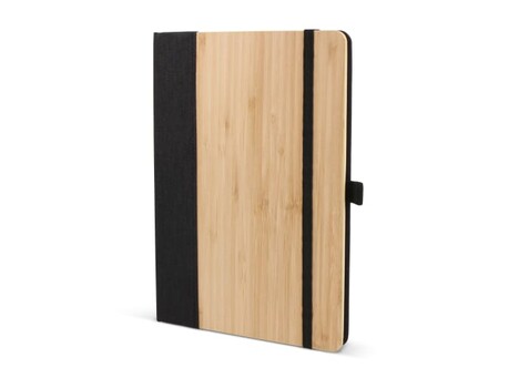 Notizbuch bamboo & R-PET A5 - Schwarz bedrucken, Art.-Nr. LT92078-N0002 Notizbuch bamboo & R-PET A5 - Schwarz bedrucken, Art.-Nr. LT92078-N0002