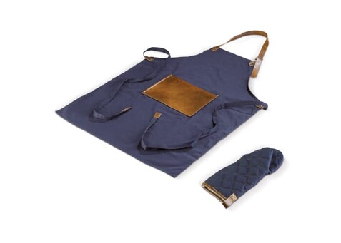BBQ-Schürze und -Handschuh - Dunkelblau bedrucken, Art.-Nr. LT94515-N0010 BBQ-Schürze und -Handschuh - Dunkelblau bedrucken, Art.-Nr. LT94515-N0010
