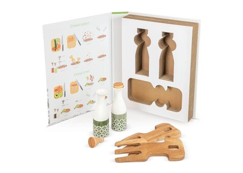 Öl & Essig Set, 2 tlg. - Holz bedrucken, Art.-Nr. LT94532-N0093 Öl & Essig Set, 2 tlg. - Holz bedrucken, Art.-Nr. LT94532-N0093