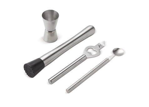 Cocktail Set - Silber bedrucken, Art.-Nr. LT94537-N0005 Cocktail Set - Silber bedrucken, Art.-Nr. LT94537-N0005