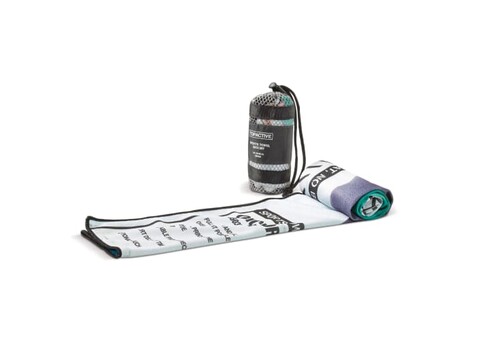 Fitnesshandtuch 300x800mm mit Beutel - Weiß/transparent bedrucken, Art.-Nr. LT95038-N0995