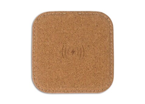 Square cork Wireless charger 5W - Natur bedrucken, Art.-Nr. LT95069-N0094 Square cork Wireless charger 5W - Natur bedrucken, Art.-Nr. LT95069-N0094