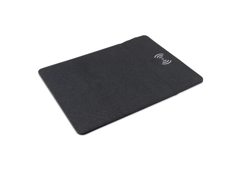 Mousepad inkl. kabelloser Ladestation ( 5W ) - Schwarz bedrucken, Art.-Nr. LT95091-N0002