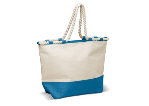 Tragetasche Segeltuch 380g/m² - Hellblau bedrucken, Art.-Nr. LT95103-N0012