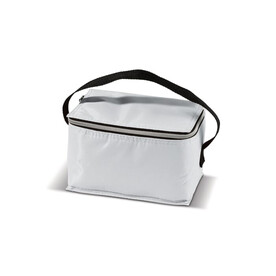 Kühltasche für 6 Dosen 20 x 12.5 x 13 cm - Weiss bedrucken, Art.-Nr. LT95104-N0001