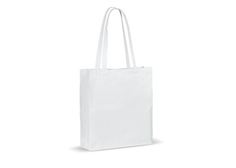 Umhängetasche baumwolle OEKO-TEX® 140g/m² 38x10x42cm - Weiss bedrucken, Art.-Nr. LT95158-N0001