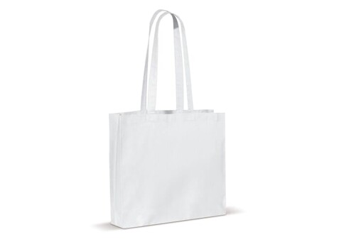 Umhängetasche baumwolle OEKO-TEX® 140g/m² 40x10x35cm - Weiss bedrucken, Art.-Nr. LT95160-N0001