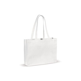 Umhängetasche canvas OEKO-TEX®270g/m² 45x10x33cm - Weiss bedrucken, Art.-Nr. LT95162-N0001