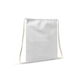 Kordelzugbeutel baumwolle OEKO-TEX® 140g/m² 35x45cm - Weiss bedrucken, Art.-Nr. LT95205-N0001