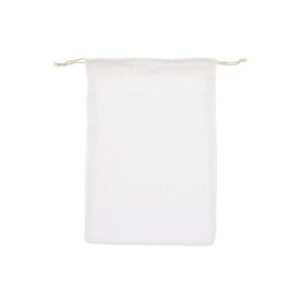 Wiederverwendbare Lebensmitteltasche OEKO-TEX® Baumwolle 30x40cm - Weiss bedrucken, Art.-Nr. LT95209-N0001