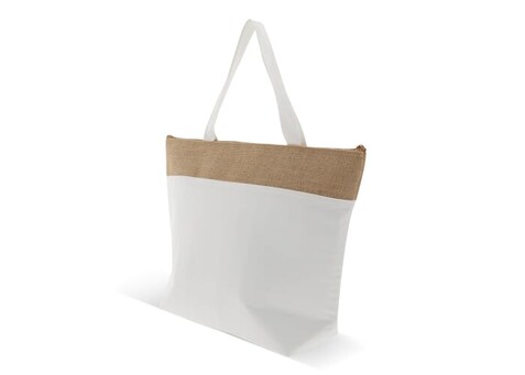 Strand-Kühltasche baumwolle/Jute 43x33x14 cm - Ecru bedrucken, Art.-Nr. LT95267-N0054 Strand-Kühltasche baumwolle/Jute 43x33x14 cm - Ecru bedrucken, Art.-Nr. LT95267-N0054