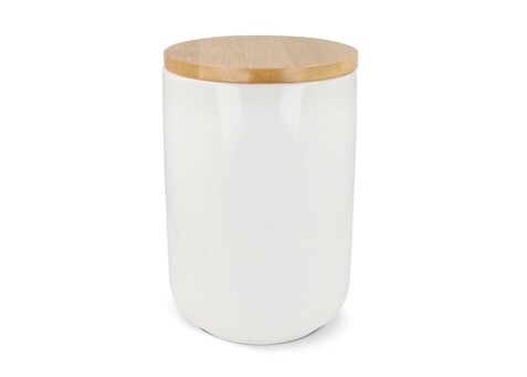 Vorratsdose Keramik & Bambus 900ml - Weiss bedrucken, Art.-Nr. LT95430-N0001 Vorratsdose Keramik & Bambus 900ml - Weiss bedrucken, Art.-Nr. LT95430-N0001